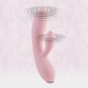Wibrator ze stymulatorem - FeelzToys Lea Vibrator Soft Pink